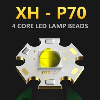 4Core XHP70 Subacvatice 100m Scuba LED-uri Puternice de Scufundări Lanterna IPX-8 Impermeabil Amfibii în aer liber de Vânătoare Tactice Umple Lighs