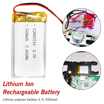1buc baterie Reîncărcabilă Li-polymer, 3.7 v 550mAh 602244 Li-po-Ion Pentru PSP, DVD MIJLOCUL PDA Gps Recorder Selfie Sticks