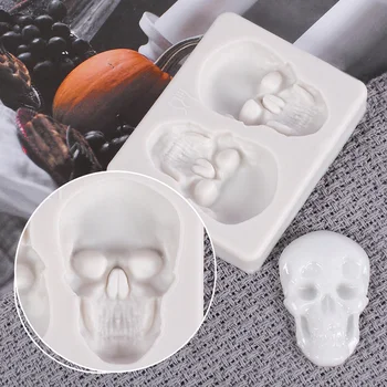 Noi Schelet 3D Cap de Craniu Silicon DIY Bomboane de Ciocolată Forme de Partid Decorare Tort Mucegai de Copt produse de Patiserie Instrumente de Decor