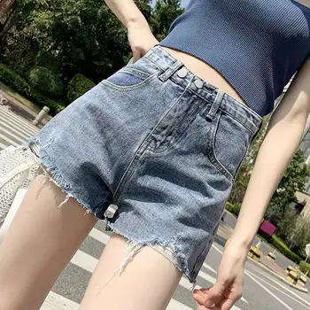 U-JUR Vara Femei Blugi pantaloni Scurți de Moda casual, de Înaltă Talie pantaloni Scurți din Denim Stil coreean Epocă pantaloni Scurți Sexy Femei