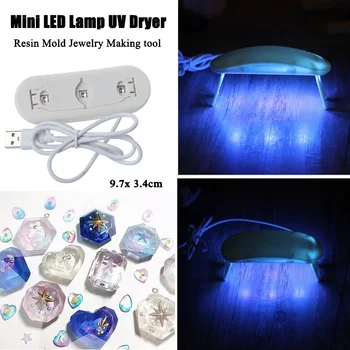 LED UV Rășină Ultraviolete Uscare Lampa LED Uscător de Kit de Mucegai Greu de Rasina de Silicon Mucegai de Luare de Bijuterii DIY Meșteșug