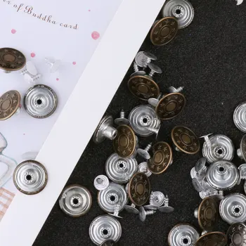 Fixare Fixare Butoane Metalice pentru Orice Blugi, Pantaloni Apăsați Butoanele Kit de Înlocuire cu Cutie de Depozitare Haine DIY Accesorii
