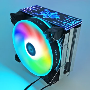 Om de ZĂPADĂ 6 Conducte de Căldură Cooler CPU RGB 120mm PWM 4 Pini pentru procesor Intel LGA 2011 1200 1150 1151 1155 AMD AM3 AM4 PC CPU Ventilatorului de Răcire liniștită