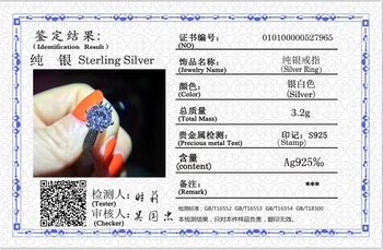 25 de Stiluri de Inel de Promisiune Cu Certificat de Real Argint 925 Declarație de Petrecere Trupa Nunta Inele pentru Femei Logodna Bijuterii