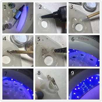 Tip Hard Clar Întărire Rapidă UV Rășină Lipici Transparent Ultraviolete Tratarea Epoxidică Rășină de Turnare Mucegai de Luare de Bijuterii 10-100g