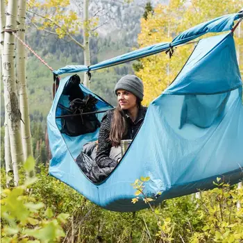 În aer liber Camping Adăpost Copac Corturi Plasă de Țânțari Hamac Baldachin Cort în aer liber Pergola Anti-tantari Impermeabil Suspensie Cort