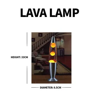 Lampă de lavă Meduze Lampa Bază de Aluminiu Lampara De Lava Mici Lavalampe Lumina de Noapte Decor pentru Camera de zi