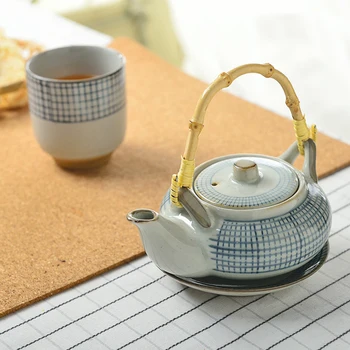Cani ceramica Ceramică Tradițională Japoneză Yunomi Cești de ceai Artizanat Cani de Portelan Fonta pentru Set Supa Cu Mânere de Porțelan