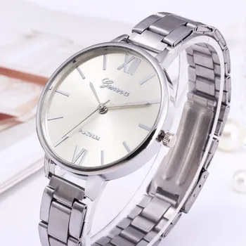 Geneva Ceas De Lux Femei Casual Relogio Cuarț Mici Din Oțel Inoxidabil Curea Ceasuri Cadou Zegarek Damski Ceasuri Reloj Mujer