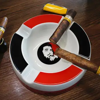 Guevara Acasă Portabil Ceramice Scrumiera Trabuc De Lux De 4 Titularul Țigară De Tutun Scrumiera Titularul 2 Restul Suport Trabuc Scrumiera Cadou