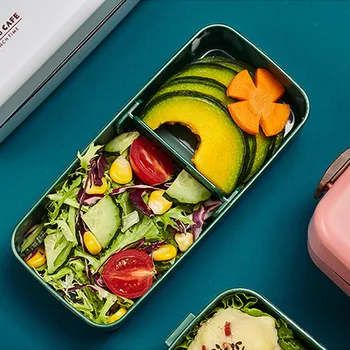 700ml Portabil Japonezi Caseta de Prânz Alimente Recipient Cutie Bento Eco Friendly Paie de Grâu Lunchbox Pentru Copii Alimente Cutie