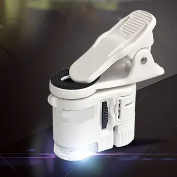 60X Telefon Mobil Microscop, Lupa cu Lumina LED-uri de Telefon Mobil Universal Lupă Obiectiv Macro Zoom Camera video Clip
