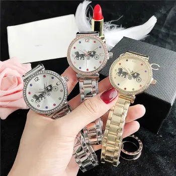 Reloj de mujer Nou brand de lux pentru femei ceasuri doamnelor Rochie de diamant ceas Stras femei Încheietura Ceas Brățară cuarț Ceas
