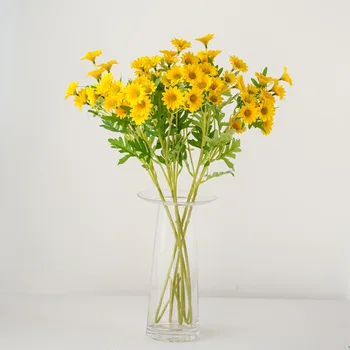 Mătase daisy flori artificiale de înaltă calitate buchet nunta toamna decor acasă fals mici flori de toamna office aranjament