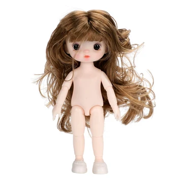 NOI BJD OB11 Papusa 13 Mobile Articulate 16cm Păpuși Cu Expresie Drăguț Jucării pentru Copii Goala Nud Femei Organism Păpuși pentru Fete Cadou Jucărie