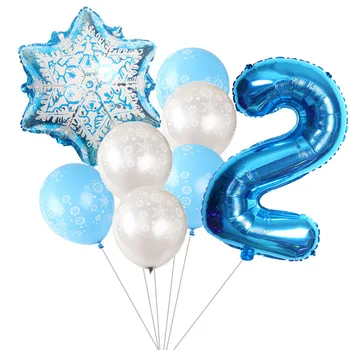 Disney Frozen Aisha Temă Petrecere de Aniversare Balon Set de 12-inch Fulg de nea Balon Latex Scena de Crăciun de Decorare ziua de nastere Cadouri