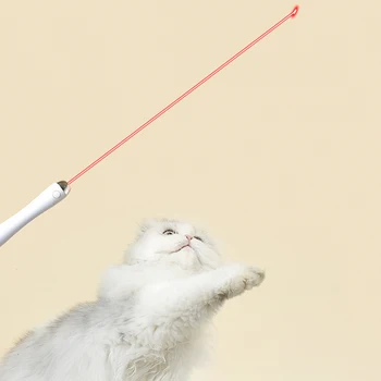 7pcs în Infraroșu Amuzant Pisica Teaser Stick Bagheta Jucărie de Înlocuire Captator Laser Pene Interactive Pisoi Jucarie Pisica Exercițiu Joc Set