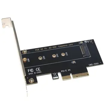 SSU EM2-5001 PCI-E 3.0 X4 la NVMe M. 2 unitati solid state M pentru SSD Riser Card de Expansiune Adaptor