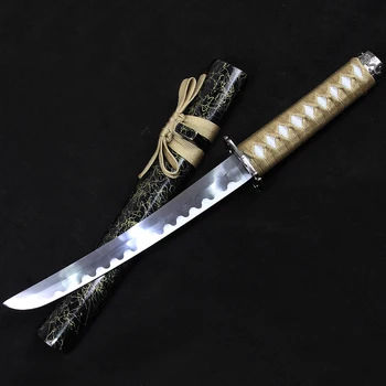 1045 din oțel Samurai Japoneze Katana sabie reală Manual Tanto катана настоящая Cuțit de Buzunar sabie de Samurai Sabii Tanto