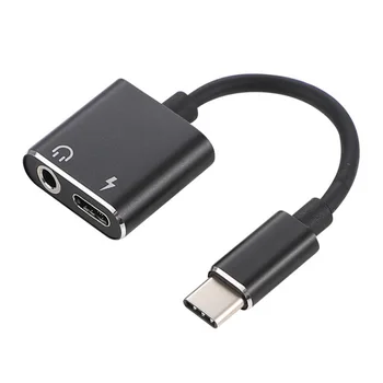 Noul 3.5 mm AUX Cablu Audio 2 in 1 USB de Tip C de Încărcare Adaptor Audio pentru Leeco Le Max 2 Căști Auto USB-C Cablu de încărcare pentru Xiaomi