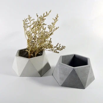 Geometrice de Formă Hexagonală de Beton Plantat Matrite DIY Ciment Ghiveci Mucegai Silicon Pentru Plante Suculente Acasă Decorare Instrument