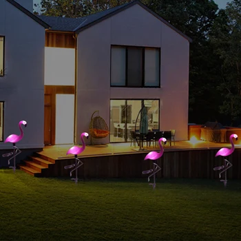 În aer liber LED rezistent la apa Solar Flamingo Peisaj Lumina Felinar Decorativ, Gazon Yard Lampa Cale de Lumină pentru Grădină Ziua Tuturor Sfinților