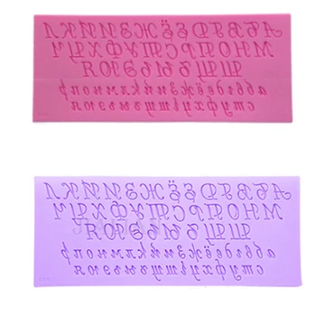 DIY Alfabetul rus Scrisoare de Silicon Fondant de Copt Mucegai Lut Rășină Bomboane de Zahăr Plastilină Creative de Decorare Tort de Instrumente SQ0249