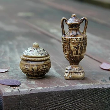 1 buc 1:12 scara de Mana Casă de Păpuși în Miniatură de Epocă Ceramice Ghiveci Vas Borcan Papusi Casa Accesorii