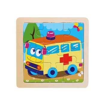 Jigsaw Puzzle pentru Copii Jucării Pentru Adulți Copii din Lemn 16 Piese de Puzzle Jucarii Educație Și Învățare Puzzle-uri Jucarii pentru Copii Jocuri de Puzzle