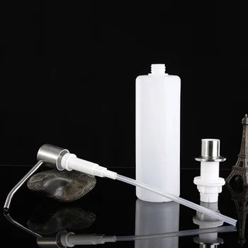 300ml Chiuveta Sapun Lichid Pompa de Sticlă Oțel Inoxidabil Cap Dezinfectant Organizator Caz de Bucătărie de uz Dozatoare de Sapun