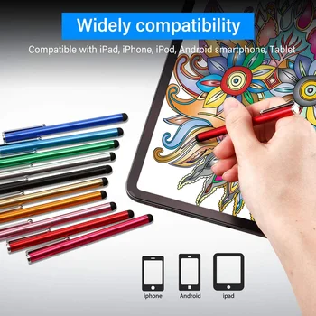 100buc/lot Subțire Atinge Stylus Capacitiv Universal Digital Pen Tablet Compatibil cu cele Mai multe Dispozitive Touchscreen