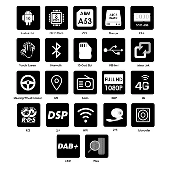 7 Inch Android 10 Radio Auto Multimedia GPS Navigatie Autoradio pentru Nissan TIIDA SUNNY SENTRA QASHQAI cu 4G+64G SWC RDS