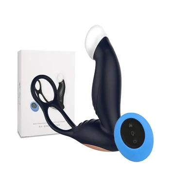 Masculin, Prostata Pentru Masaj Vibrator Anal Plug Din Silicon Rezistent La Apa Infraroșu La Distanță Fără Fir Vibrator Intarziere Ejaculare Ring Pentru Bărbați