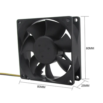 24V 80mm 8cm de Răcire Ventilator 80X80X25 mm 8025 Calculator PC Caz Fan DIY Router GPU CPU Ventilatorului de Răcire