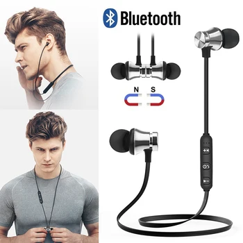 Cască Bluetooth fără Fir Magnetic Sport Căști setul cu Cască Cu Microfon Impermeabil Căști fără Fir În ureche Căști Cu Microfon