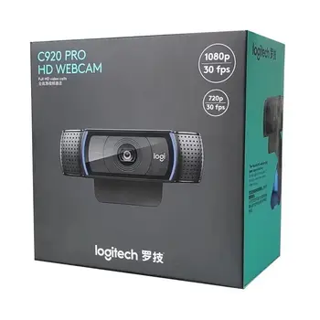 C920 HD Pro Webcam Inteligente HD 1080p web cam Original Logitech Lat Skype Video Call Laptop Usb Camera 15MP Camera Web