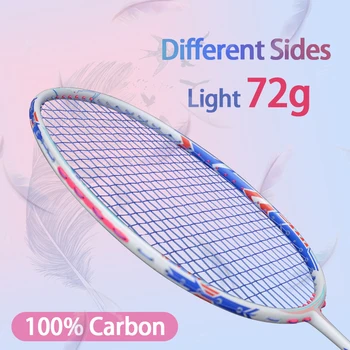 Super Lumina 6U 72g Diferite Părți din Fibra de Carbon Rachete de Badminton Strings Pungi de Formare Profesională Racheta Viteza de Sport pentru Adulți