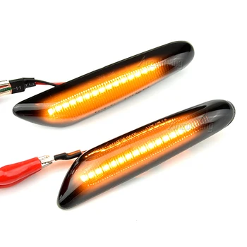 2 buc LED-uri Dinamice de Semnalizare de poziție Laterale Lumina Secvențială Lumina de Semnalizare Pentru BMW E90 E91 E92 E93 E60 E61 E81 E82 E83 E84 E88 E46