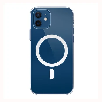 Magsafe Caz Pentru iPhone 12 Pro Max Suport de Încărcare Wireless Capac transparent Pentru iPhone 12 Mini