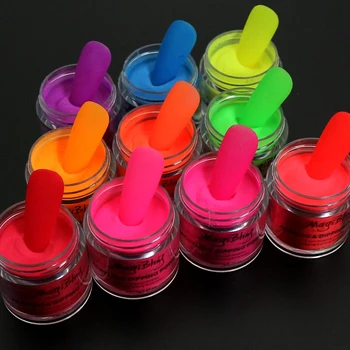 7g Neon Acrilice de Culoare Pigment Pulbere de Cristal Pulberi de Praf Pentru Unghii Extensie Decoratiuni Manichiura Profesionala Unghii Accesorii