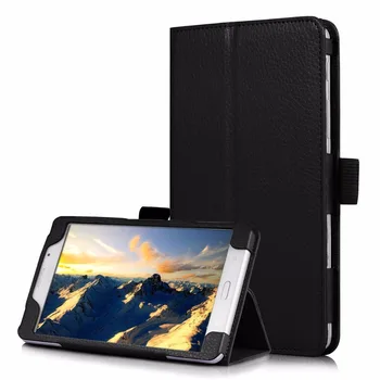 Ultra Slim Litchi 2-Folder Folio Stand Piele PU Caz Acoperire Pentru Samsung Galaxy Tab 7.0 2016 T280 SM-T280 T280N T285 Tableta