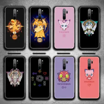 Anime Digimon Japonia Caz de Telefon pentru Redmi 9A 9 8A 7 6 6A Nota 9 8 8T Pro Max K20 K30 Pro