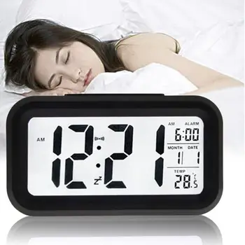 Digital Snooze Calendar Electronic Ceas cu Alarmă cu LED Backlight Control
