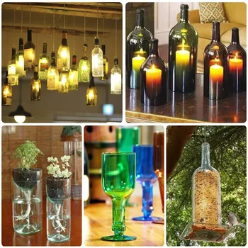 Tăietor de sticlă Sticlă Sticlă Tăietor de Instrument de Tăiere Pătrat și Rotund Vin, Bere, Sticlă, Sculpturi Cutter pentru DIY Mașină de tăiat Sticlă