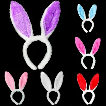 De paști Pufos Urechi de Iepure banda de Susținere pentru Copiii Adulți Moda Drăguț Hairband Bunny Ureche Hairband Accesorii de Par Cadouri de Vacanță