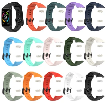 Multicolor noua de Silicon, Curele de ceas Pentru Huawei Honor band 6 inteligente watchband de Înlocuire oficial pentru Huawei band 6 reglabil