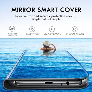 Smart Mirror Flip Magnetic Coque Cazul OPUS Realme C15 Huse Pentru Realme C 15 RMX2180 6.5