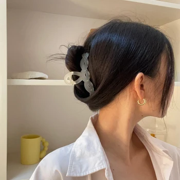 1 BUC-coreean de Design de Moda pentru Femei de Gheare de Păr de Culoare Solidă de Păr Crab Retro Scrub Agrafe de Par de Dimensiuni Mici Clip de Păr Accesorii de Par