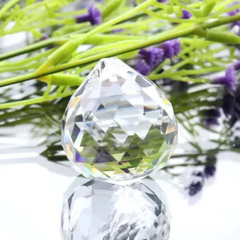 1buc 30mm Cristal de Iluminat Mingea Feng Shui Lampa Mingea Prisma Curcubeului Sun Catcher Petrecere de Nunta Decor Picătură de Transport maritim