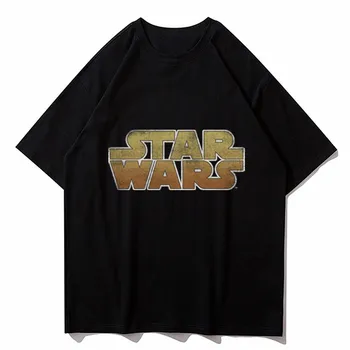 Star Wars Mandalorian Line-Up T Camasa pentru Barbati Film Supradimensionat tricou Negru din Bumbac Harajuku Bărbați Îmbrăcăminte de Vară Droshipping
